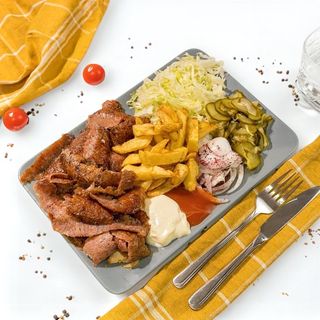 Shaorma de vita farfurie