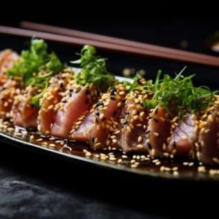 12A. Tataki Salmón Con Salsa Teriyaki