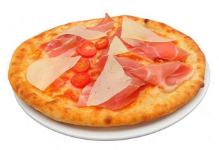 Pizza focaccia con jamón ibérico (30 cm. )