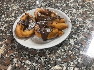 Chiacchiere con la nutella