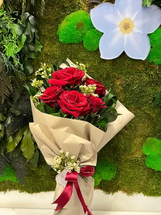 5 ROSE ROSSE COLUMBIANE 80cm