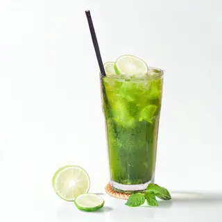 Hand-made mint lemon tea