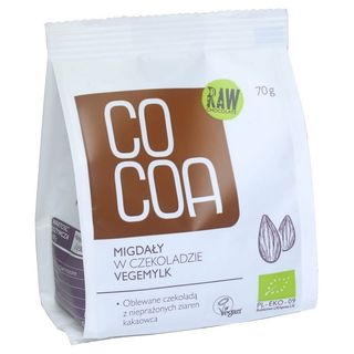 MIGDAŁY W CZEKOLADZIE VEGEMILK BIO 70 g - COCOA