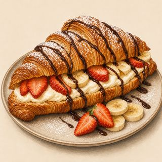 Croissant z serkiem waniliowym 150 g