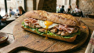 Bocadillo De Pollo De La Huerta