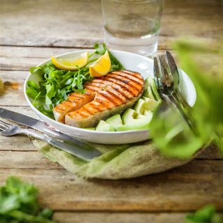 Семга на гриле