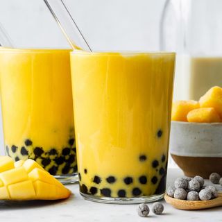 Mango Milk Boba Tea