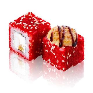 Rolka Zapieczona Krewetka Teriyaki (8 sztuk)