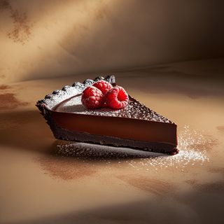 Tarta de chocolate (porción)