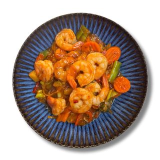 Krewetki w sosie kwaśno-pikantnym 8 szt