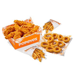 10 Tiras Crujientes + 2 Patatas + 10 Aros