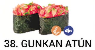 34. Gunkan De Atún (2 Uds.)