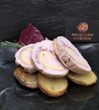 Arrotolato di tacchino farcito cotto 4 fette