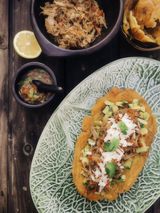 Patacón pisao de carne