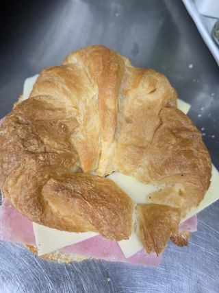 Croissant Mantequilla, Jamón, Queso