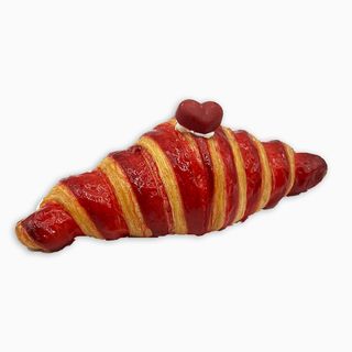 Croissant / Cruasán relleno de queso crema y frambuesa