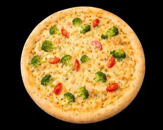 Pizza With Salmon & Broccoli