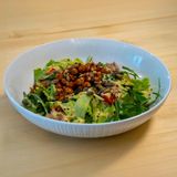 მუხუდოს სალათი ტკბილ-მჟავე სოუსით