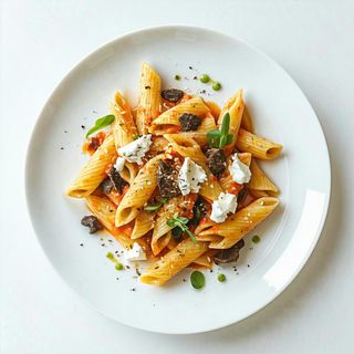 Tajarin alla crema di tartufo e caprino