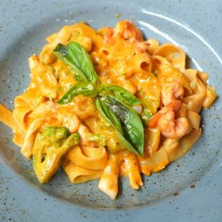 Паста с креветками