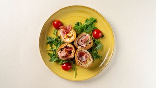 Pršuta, sir zapečena palačinka