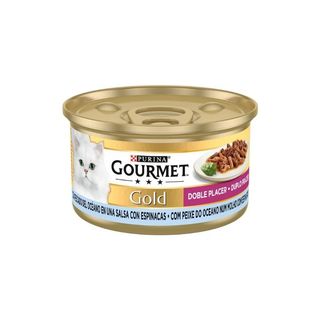 Duplo Prazer Peixe e Espinafres - Purina Gold 85g