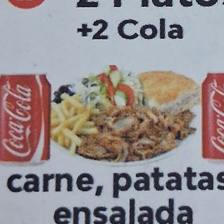 2 platos kebab
