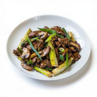 Ternera Con Verduras En Salsa Ostras