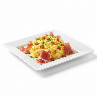 Ración De Revuelto Con Jamón Ibérico