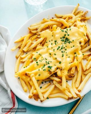 patatas fritas Con Queso