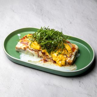 Jaja na brioš hlebu - Paradajz, pancetta