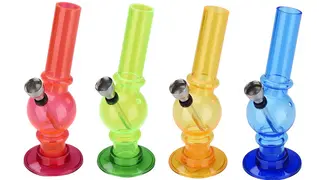 Bongo plastikowe Champ High Mini Rasta 15cm