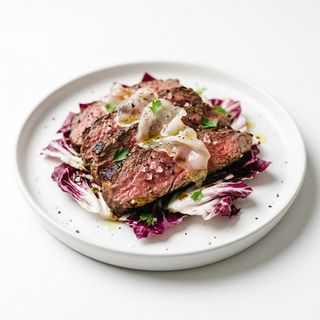 Tagliata radicchio e lardo