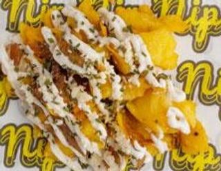 Nip's loaded smashed potatos