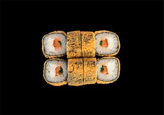 Горячий ролл "Филадельфия темпура маки" (240г/8 шт.)