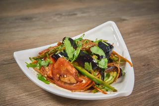 Салат "Баклажаны с мясом"