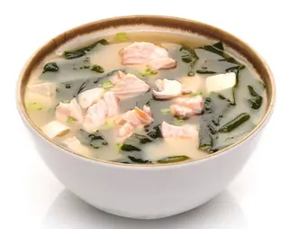 Zupa Miso z Łososiem