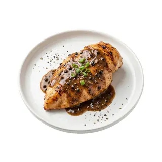 44-Pollo Con Salsa Pimienta Negra