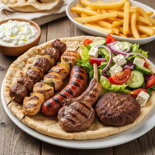 Souvlaki mix grill