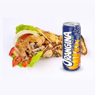 Naan Chawarma dinde + Orangina