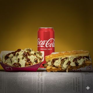 Гофрета Секси прасчо голяма + Кока Кола кен (330ml)