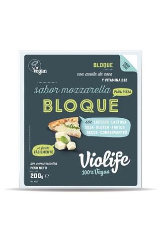 Bloque Vegano Queso Para Pizza Sabor...