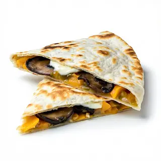 Piadina romagnola cotto, funghi e fontina