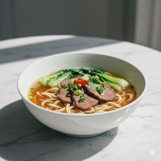 47 - Spaghetti cinesi fatti a mano in brodo della casa 家常拉面汤