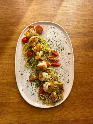 Paste cu creveți la jar