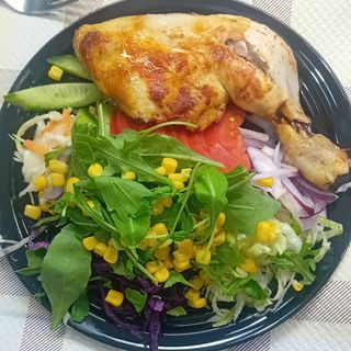 Piatto cosce di pollo al forno 