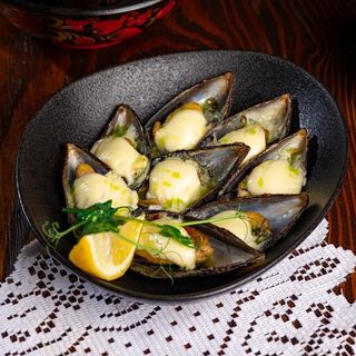 Мидии в сливочном соусе 