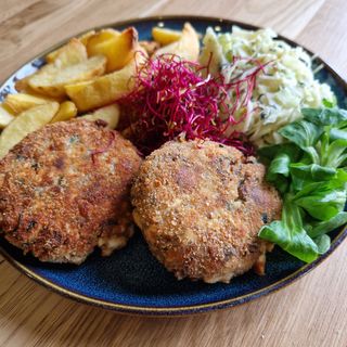 Kotleciki pieczarkowe w zestawie