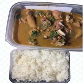 Rice & goatmeat peppersoup