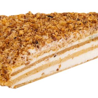 Felie tort lionnaise cu mascarpone, smochine, miere si nuci